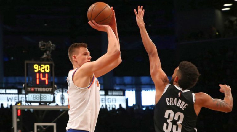 Kristaps Porziņģis pret Bruklinu
Foto: USA Today Sports/Scanpix