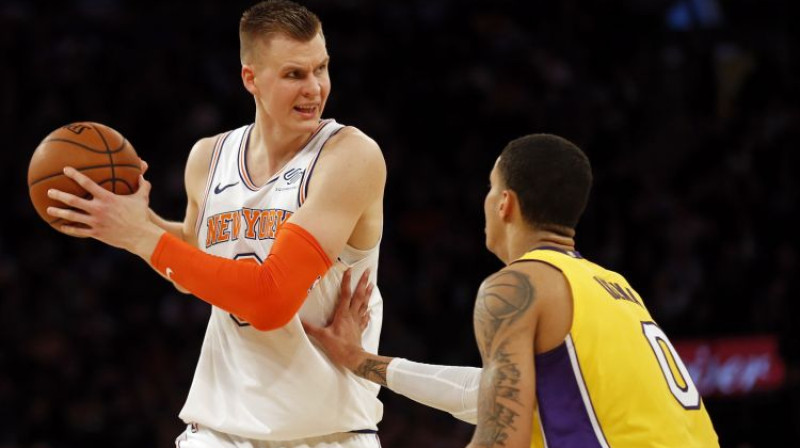 Kristaps Porziņģis un Kails Kuzma
Foto: USA Today Sports/Scanpix