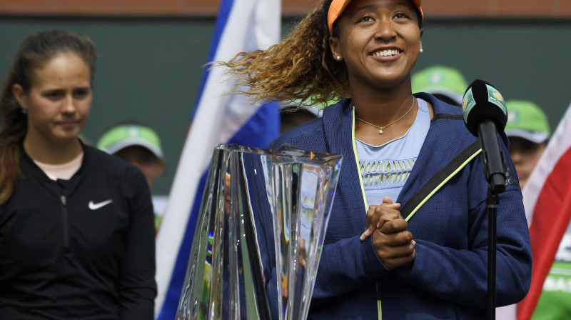 Darja Kasatkina Indianvelsas finālā palika vienaudzes Naomi Osakas ēnā
Foto: AP/Scanpix