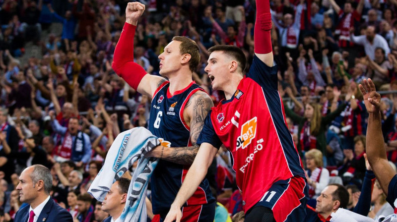 Jānis Timma un Mets Dženingss 
Foto: baskonia.com