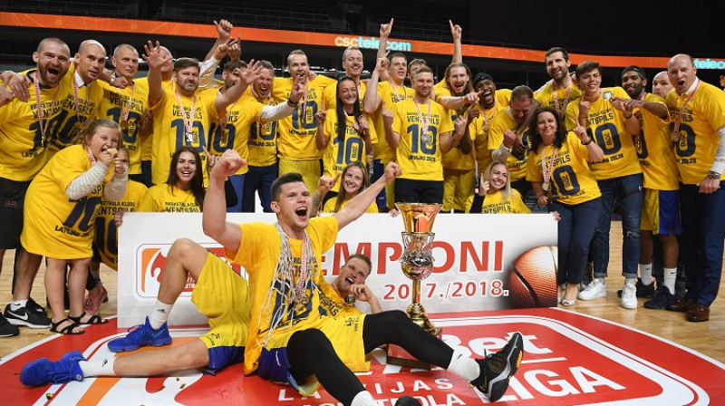 BK "Ventspils": desmitkārtēji Latvijas čempioni