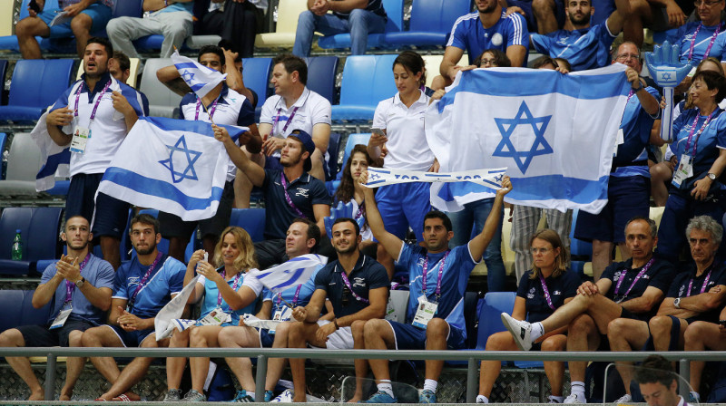 Izraēlas līdzjutēji 
Foto: AFP/Scanpix