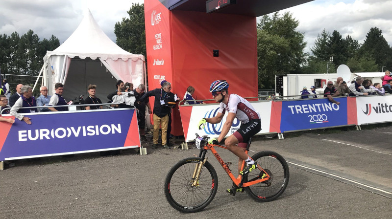 Mārtiņš Blūms Eiropas čempionāta finišā
Foto: Latvijas Riteņbraukšanas federācija