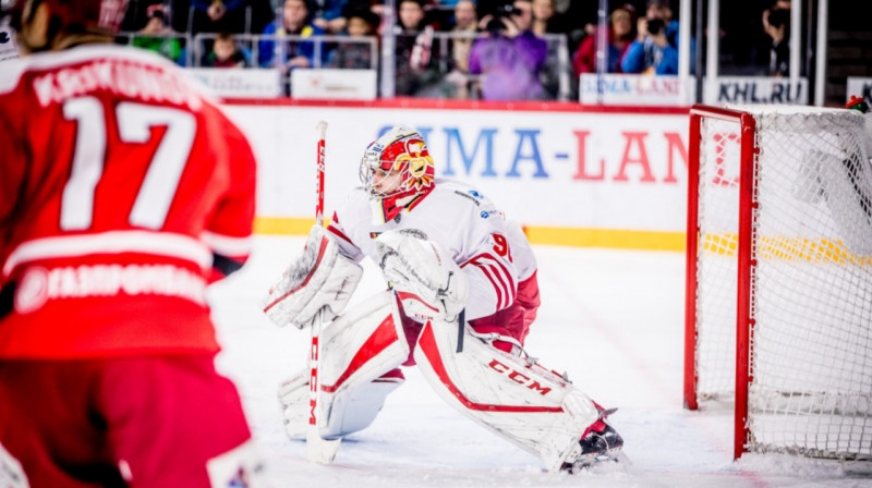 "Jokerit" vārtsargs Jānis Kalniņš. Foto: www.jokerit.com