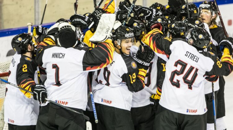 Vācijas U20 izlase. Foto: IIHF