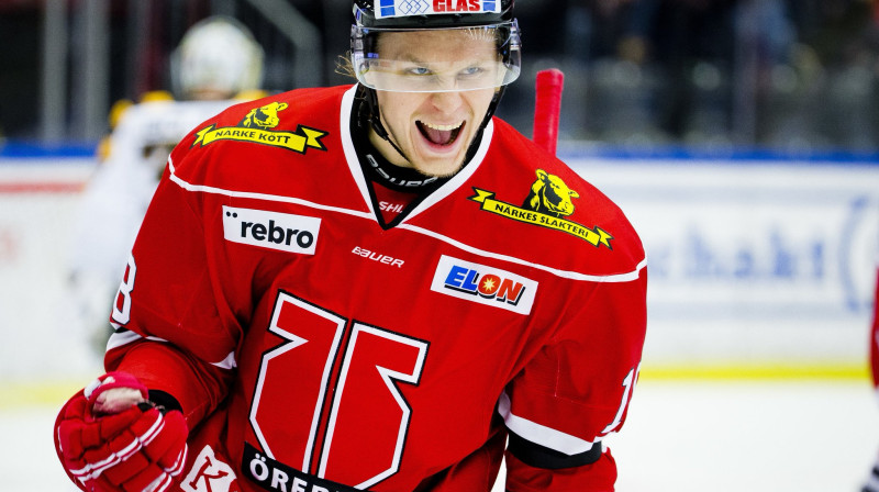 Rodrigo Ābols. Foto: Örebro Hockey