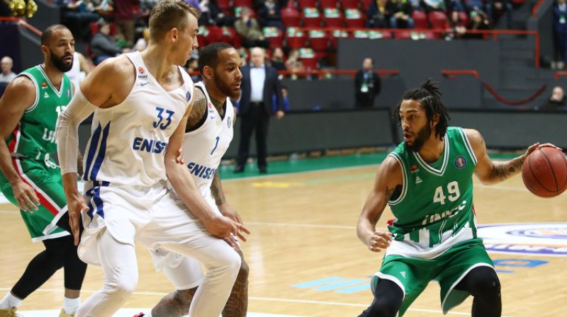 Mārtiņš Meiers spēlē pret "Unics". Foto: VTB Vienotā līga