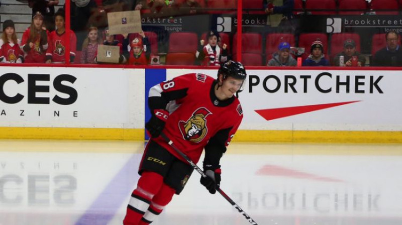 Rūdolfs Balcers. Foto: Ottawa Senators