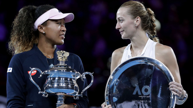 Naomi Osaka un Petra Kvitova "Australian Open" finālā. Foto: EPA/Scanpix