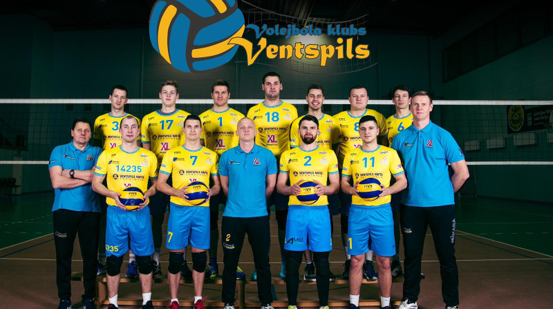 Čempioni izvirzās 2. vietā.
Foto: VK "Ventspils"