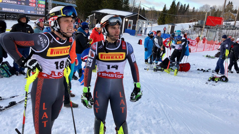 Miks Zvejnieks un Žaks Gedra. Foto: Latvian Alpine