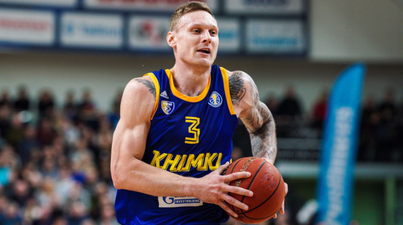 Jānis Timma "Khimki" forma. Foto: "Khimki" twitter konts