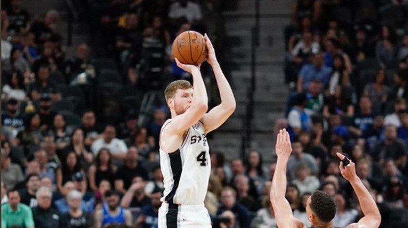 Dāvis Bertāns. Foto: Spurs/NBA