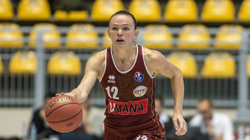 Anete Šteinberga: 30 punkti Itālijas pusfināla pirmajā spēlē. Foto: Legabasketfemminile.it