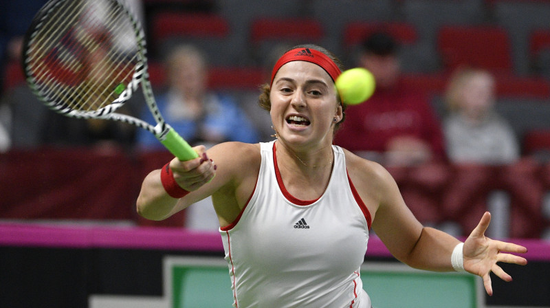 Aļona Ostapenko. Foto: AP/Scanpix