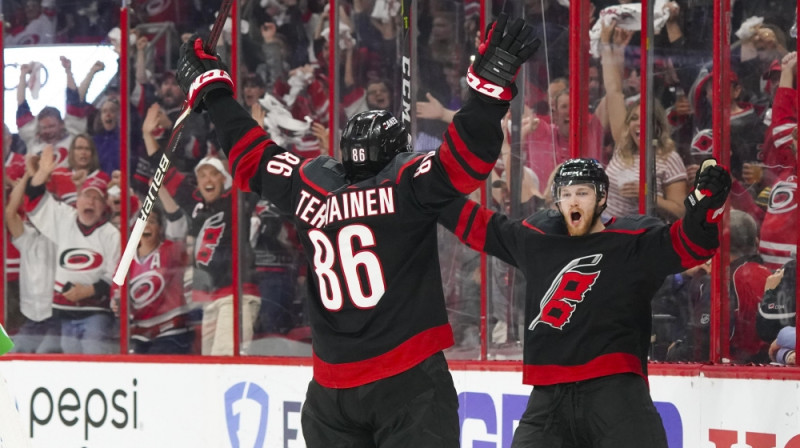 "Hurricanes" otro vārtu autors Teuvo Teravainens. Foto: USA Today Sports