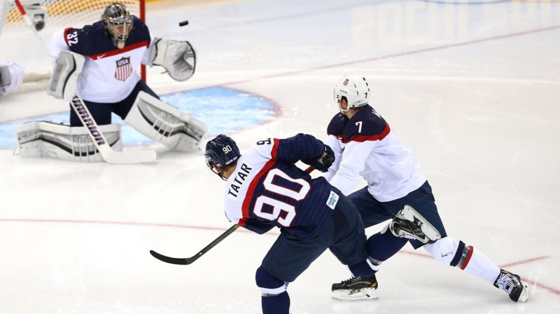 Vienus vārtus Slovākijas labā guva Monreālas "Canadiens" uzbrucējs Tomašs Tatars. Foto: Yahoo Sports