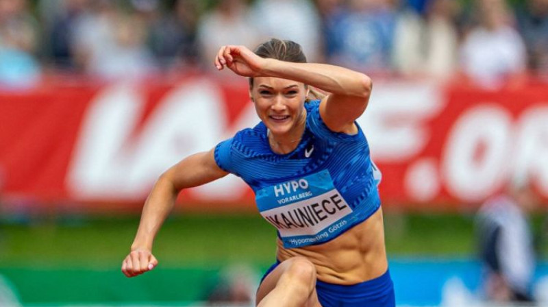 Laura Ikauniece ir kvalificējusies Tokijas olimpiskajām spēlēm. Foto: imago images / Eibner Europa/Scanpix