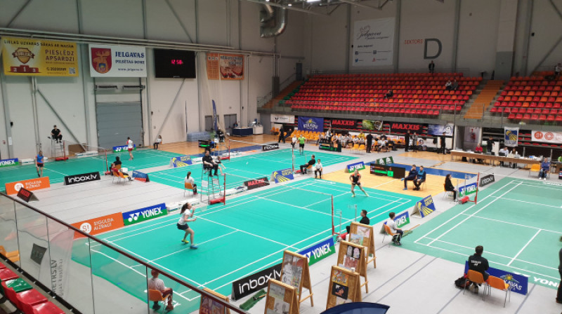 "Yonex Latvia International" turnīrs Zemgales Olimpiskajā centrā. Foto: yli.lv