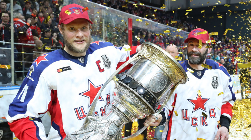 Maskavas CSKA kapteinis Sergejs Andronovs. Foto: Tass/Scanpix