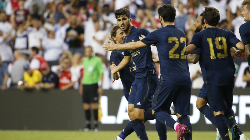 Madrides "Real" futbolisti svin vārtu guvumu. Foto: Reuters/Scanpix