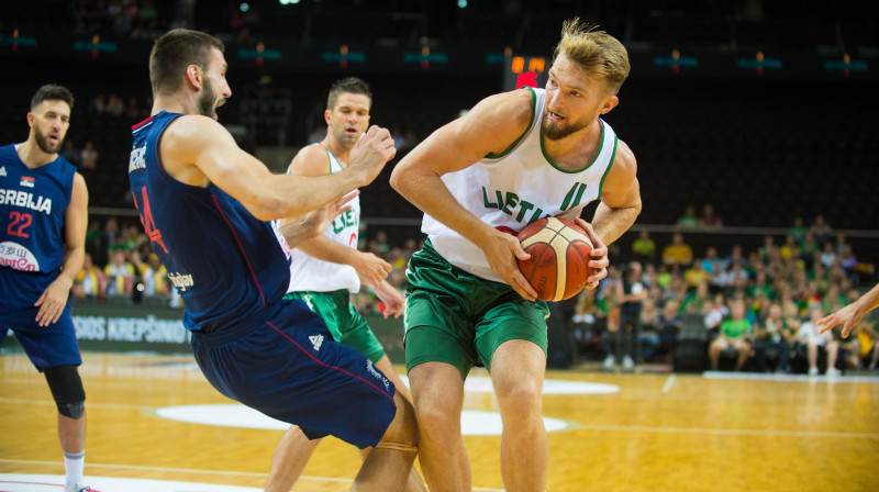 Domants Sabonis ar bumbu. Foto: Chine Nouvelle/SIPA/Scanpix