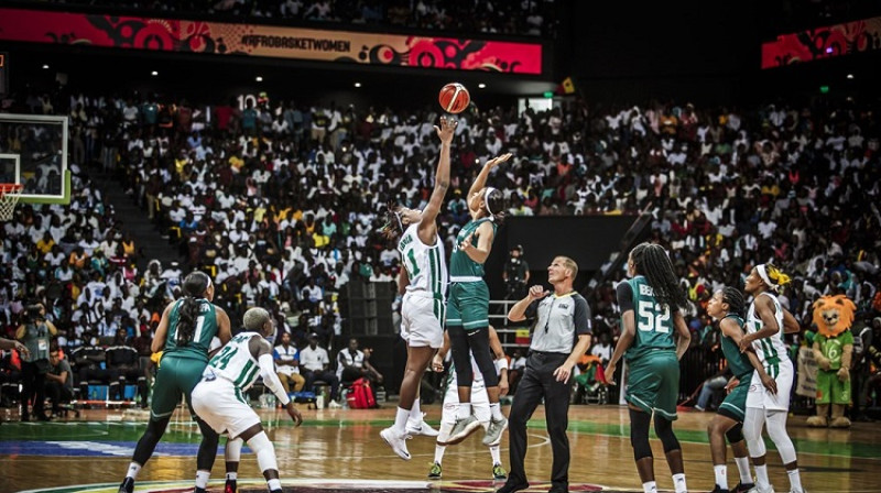 Oskars Lucis "AfroBasket Women 2019" finālā 18. augustā. Foto: FIBA