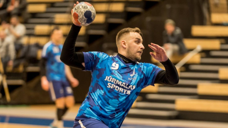 "Jūrmalas Sports" handbolists Edgars Korzāns. Foto: handball.lv