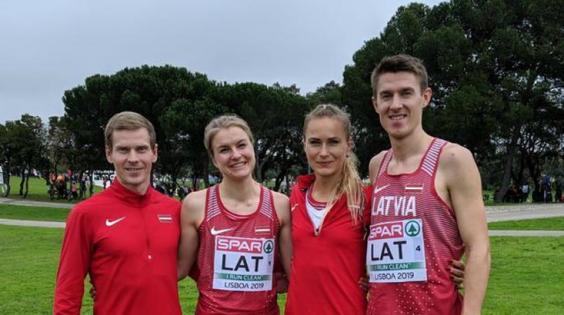 Jānis Razgalis, Agata Strausa, Līga Velvere, Uģis Jocis. Foto: athletics.lv