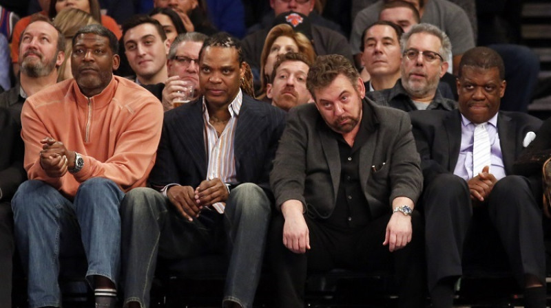 "Knicks" īpašnieks Džeimss Dolans. Foto: USA Today/Scanpix