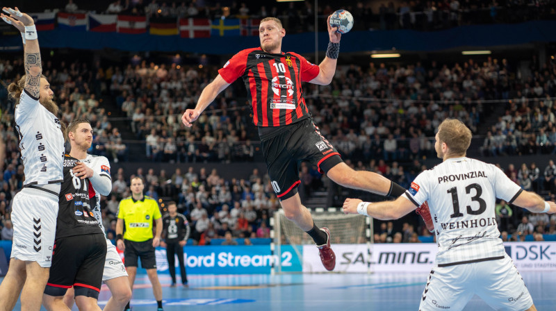 Dainis Krištopāns - vēl "Vardar" kreklā.  Foto: imago images/Beautiful Sports/Scanpix