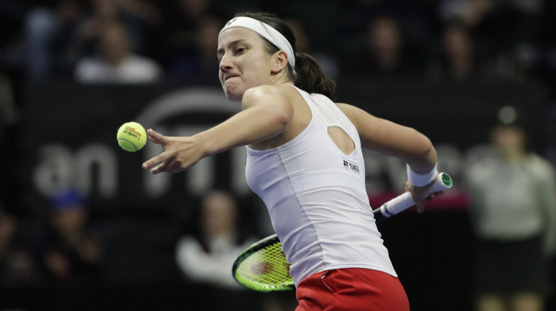 Anastasija Sevastova bez pērn martā-jūnijā nopelnītajiem punktiem WTA rangā būtu pirmā simta beigās. Foto: AP/Scanpix