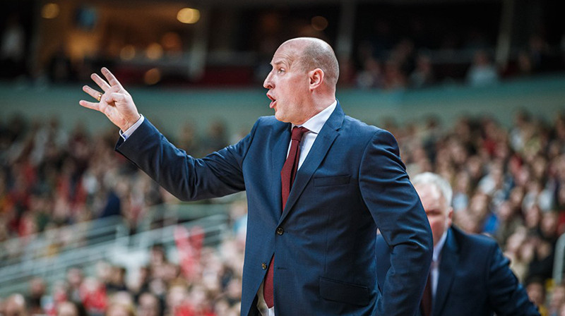 Latvijas basketbola izlases galvenais treneris Roberts Štelmahers. Foto: FIBA