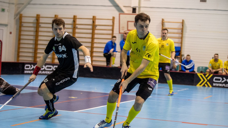 "Rubenes" un "Pārgaujas" klubi pirmajās spēlēs uzvaras dalīja uz pusēm
Foto: Floorball.lv