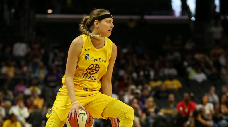 Sidnija Vīze: trīs vasaras "Los Angeles Sparks" rindās. Foto: Yahoo