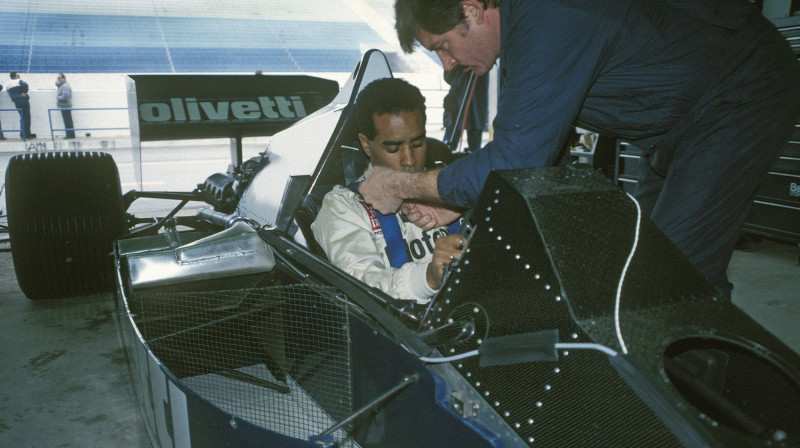 Vilijs Ribss 1986. gadā testēja "Brabham" formulu. Foto: Motorsport.com