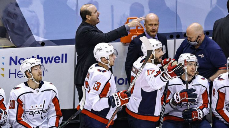 Tods Rīrdens uz "Capitals" soliņa. Foto: AFP/Scanpix