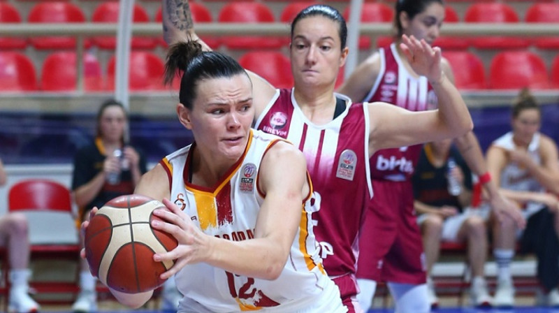 Anete Šteinberga: 18 punkti un piecas piespēles uzvarā pār "Izmit". Foto: Galatasaray