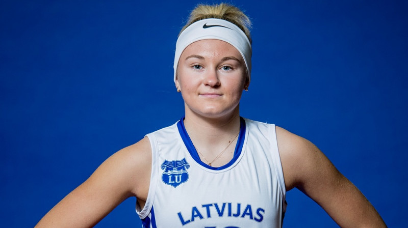 Elizabete Bulāne: 23 punkti LU uzvarā pār BS "Rīga". Foto: LU basketbols