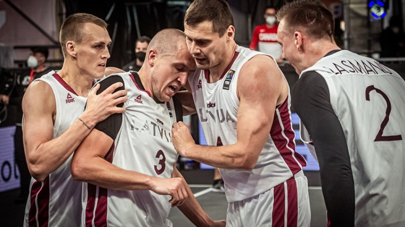 Latvijas 3x3 izlase. Foto: FIBA