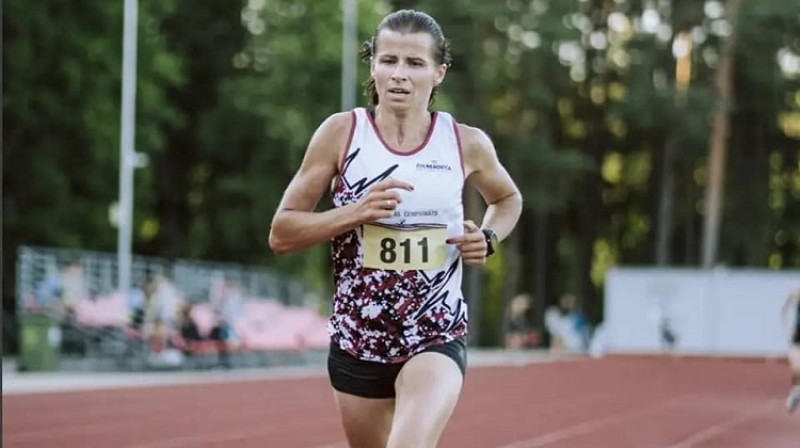 Augsvērtīgākā rezultāta uzrādītāja IAAF punktus (832) Inna Žolneroviča. Foto: Guntis Bērziņš.