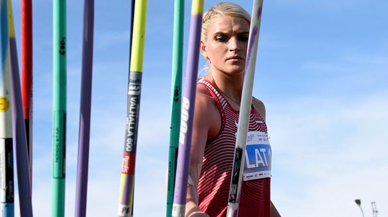 Līna Mūze. Foto: Romāns Kokšarovs/Athletics.lv