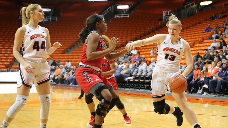 Sabīne Lipe (#13): 67 spēles UTEP rindās. Foto: UTEP Miners