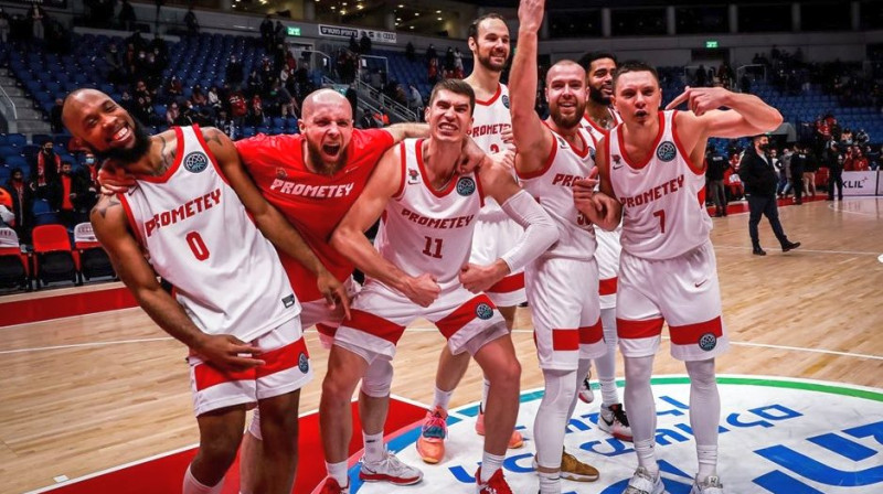 Slobožanskes "Prometey" basketbolisti svin iekļūšanu FIBA Čempionu līgas "top 16" posmā. Foto: FIBA