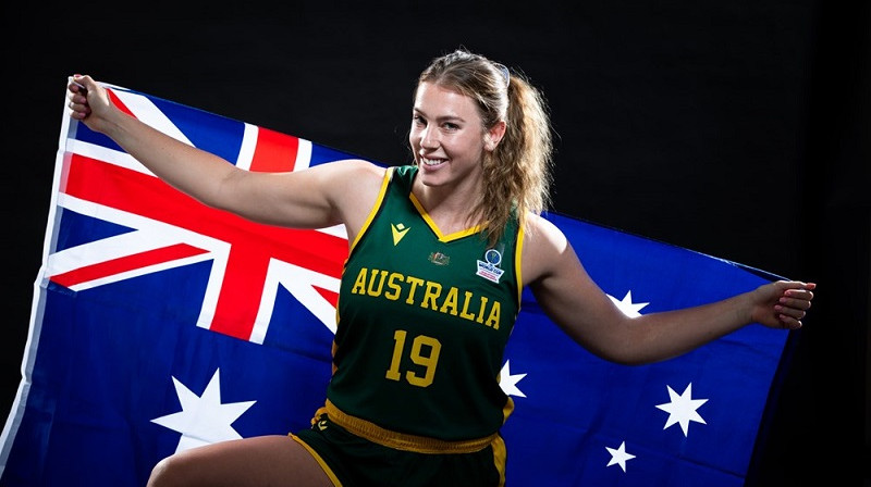 Sāra Blicavs 2022. gada februārī Belgradā. Foto: FIBA