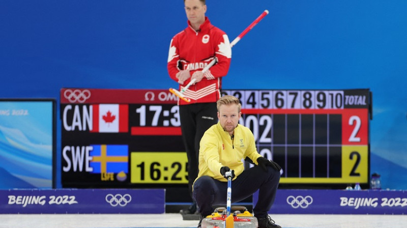 Komandu skipi (kapteiņi) Niklas Edīns un Breds Gušē. Foto: Reuters/Scanpix