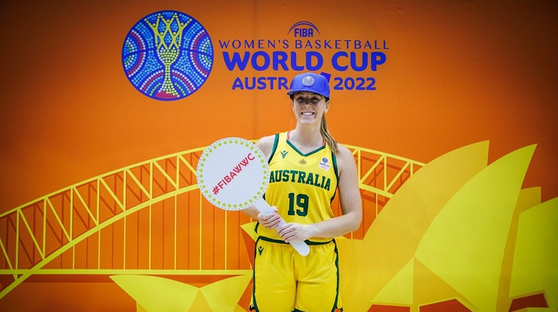 Sāra Blicavs 2022. gada februārī Belgradā. Foto: FIBA