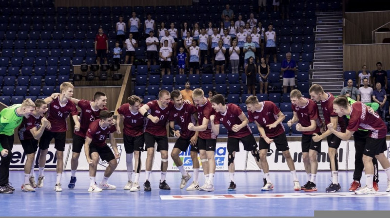 Latvijas U20 handbolisti. Foto: EHF