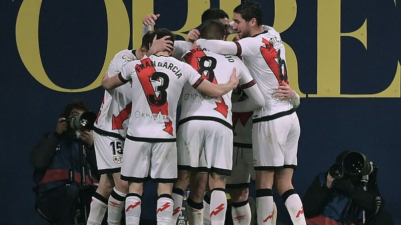 "Rayo Vallecano" futbolisti. Foto: AFP/Scanpix