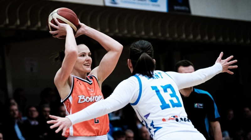 Anete Šteinberga 2023. gada 31. janvārī. Foto: EuroLeague Women